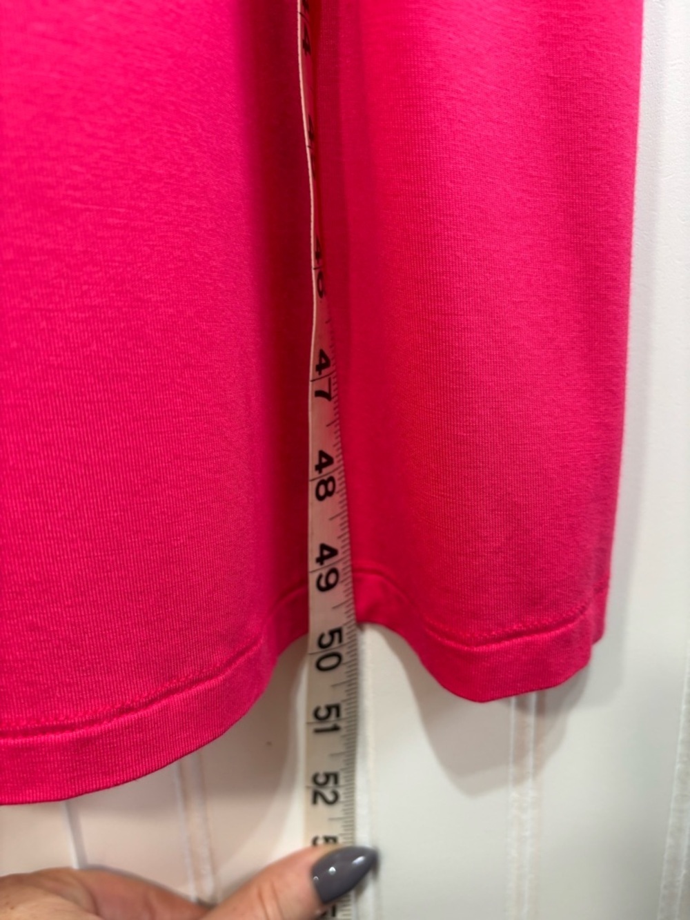 Soma Cool Nights Pink Long Tank Sleep Dress With Side Slit Size M - Picture 10 of 10